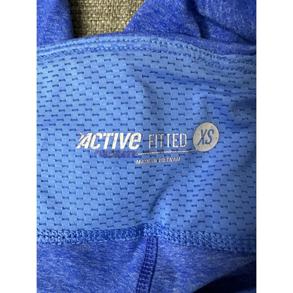 Lot of 2 Active Fitted Womens Blue Capri Leggings & Gray Ankle Length Size XS - Picture 4 of 10